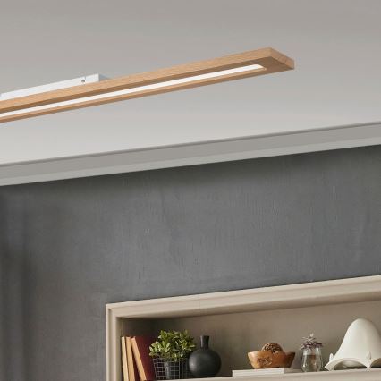 Brilagi - LED RGBW Aptumšojams panelis WOODY FRAME LED/34W/230V 11,5x123 cm 2700-6500K ozols + tālvadības pults