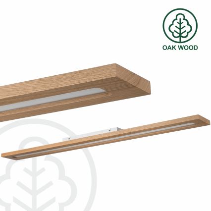 Brilagi - LED RGBW Aptumšojams panelis WOODY FRAME LED/34W/230V 11,5x123 cm 2700-6500K ozols + tālvadības pults