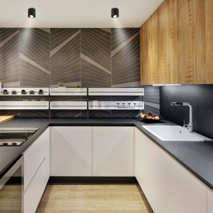 Brilagi - LED RGBW regulējams spotgaismeklis MIA 1xGU10/6W/230V 3000K 84x80 mm melns + tālvadība