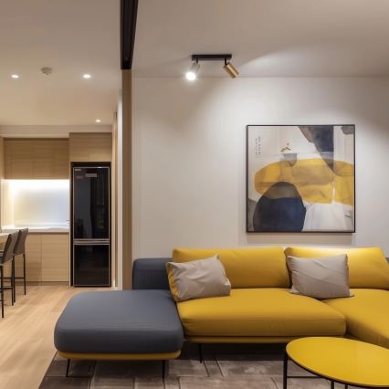 Brilagi - LED RGBW dimējams spot gaismeklis SELE GOLDEN 2xGU10/4,8W/230V 3000K melns/zelts + ar tālvadības pulti