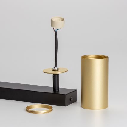 Brilagi - LED RGBW dimējams spot gaismeklis SELE GOLDEN 2xGU10/4,8W/230V 3000K melns/zelts + ar tālvadības pulti