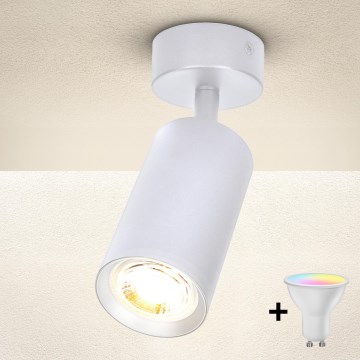 BRILAGI - LED RGBW aptumšojams virziena gaismeklis SELE 1xGU10/4,8W/230V 3000K balts + tālvadības pults