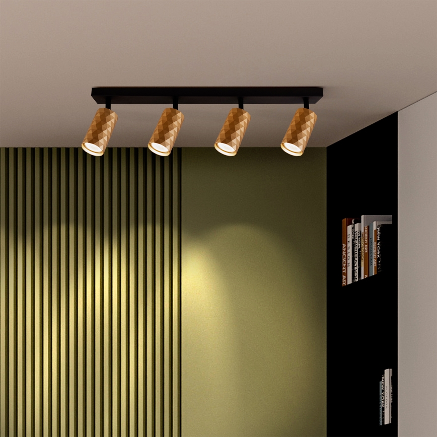 Brilagi - LED RGBW regulējams spotgaismeklis SELE DIAMANT 4xGU10/4,8W/230V 3000K zelta + tālvadība