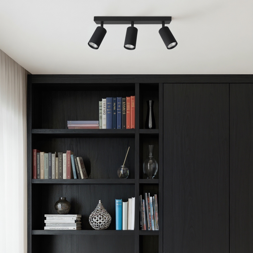 Brilagi - RGBW LED dimmējams virziena gaismeklis SELE MODERN 3xGU10/4,8W/230V 3000K melns + tālvadības pults