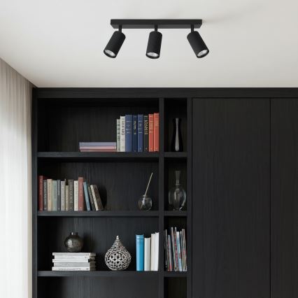 Brilagi - RGBW LED dimmējams virziena gaismeklis SELE MODERN 3xGU10/6W/230V 3000K melns + tālvadības pults