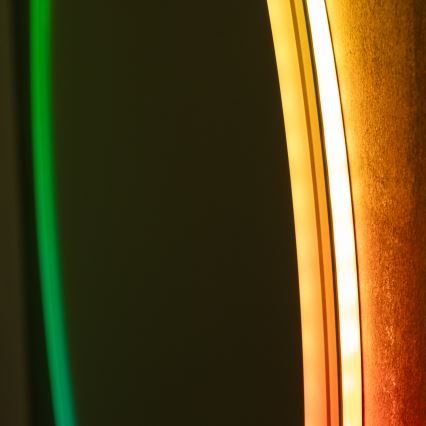 Brilagi - LED RGBW vannas istabas apsildāmais spogulis AVA PRO LED/18W/230V Ø 60 cm IP44 CRI 90 aptumšojams + CCT