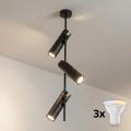 BRILAGI - LED RGBW ar regulējamu spilgtumu lustra uz stieņa BRANCH 3xGU10/6,5W/230V 2700-6500K melna
