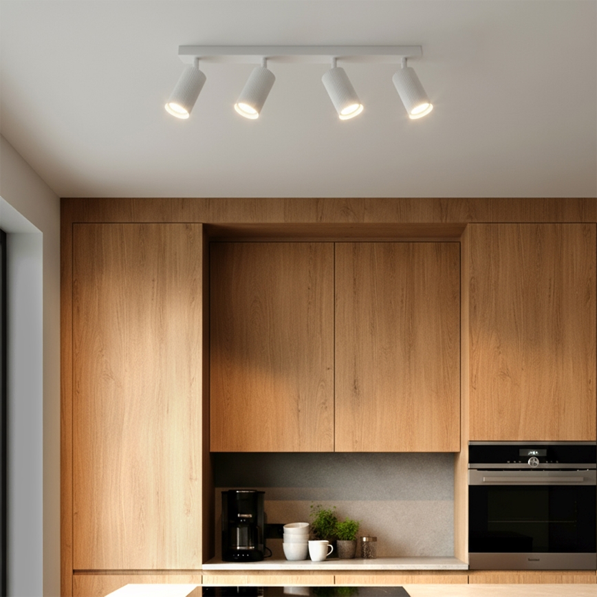 Brilagi - LED RGBW dimmējams punktveida gaismeklis SELE MODERN 4xGU10/4,8W/230V 3000K balts + tālvadības pults