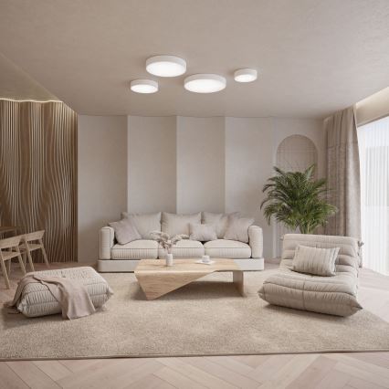 Brilagi - LED RGBW Regulējams vannas istabas griestu lukturis CLARE 1xE27/9W/230V 2700-6500K Ø 20 cm IP54 Wi-Fi balts