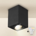 Brilagi - LED RGBW ar regulējamu spilgtumu virziena gaismeklis MIA 1xGU10/30W/230V 2700-6500K Wi-Fi 100x80 mm melns