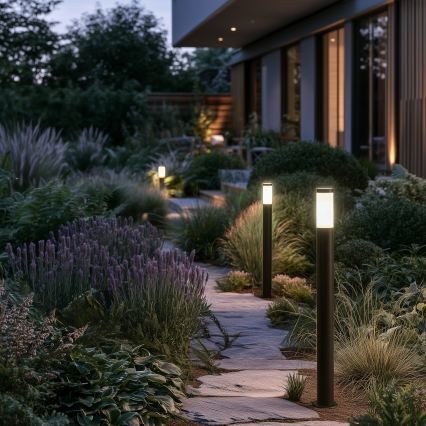 BRILAGI - LED RGBW regulējamā āra lampa ELIA 1xE27/6,5W/230V 2700-6500K IP44 Wi-Fi 100 cm antracīts