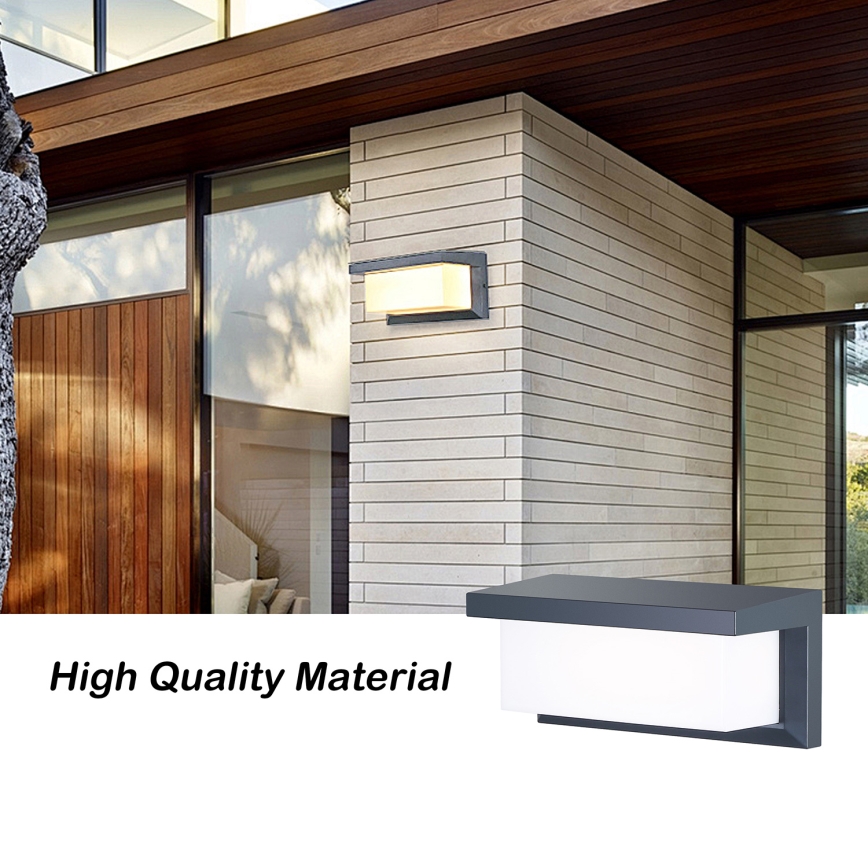 Brilagi - LED RGBW regulējams āra sienas gaismeklis BRICKY 1xE27/15W/230V 2700-6500K antracīts IP54