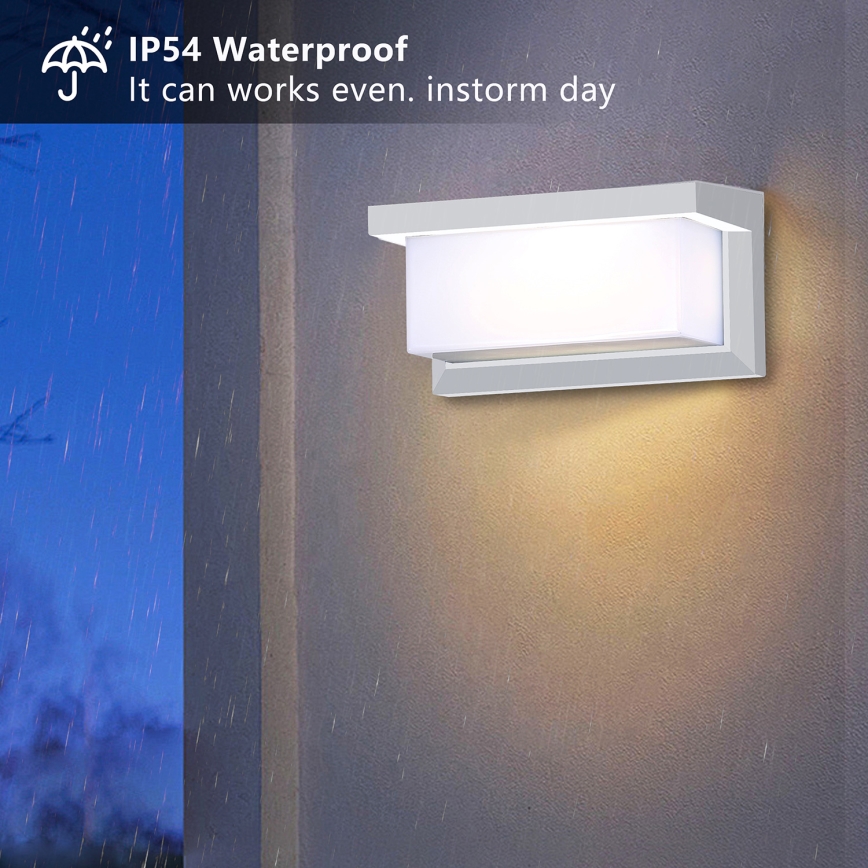 Brilagi - LED RGBW regulējams āra sienas gaismeklis BRICKY 1xE27/15W/230V 2700-6500K IP54 balts
