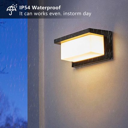 Brilagi - LED RGBW dimmējams āra sienas gaismeklis BRICKY 1xE27/15W/230V 2700-6500K IP54 melns