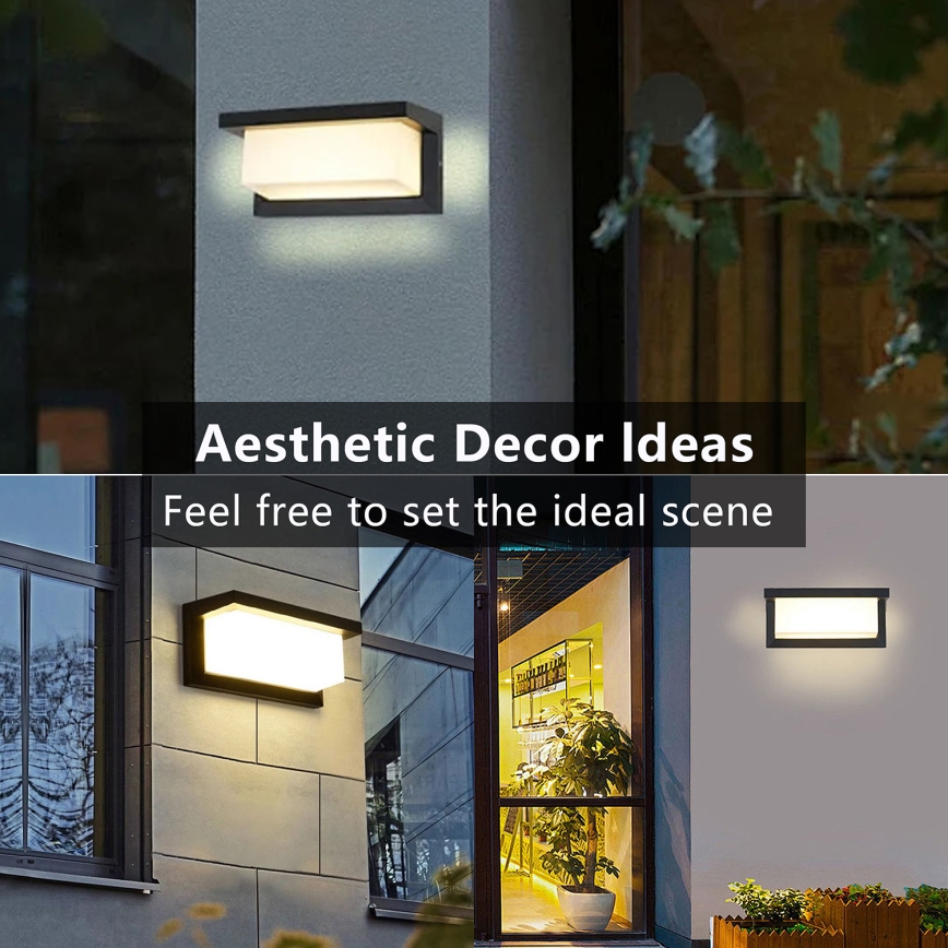 Brilagi - LED RGBW dimmējams āra sienas gaismeklis BRICKY 1xE27/15W/230V 2700-6500K IP54 melns