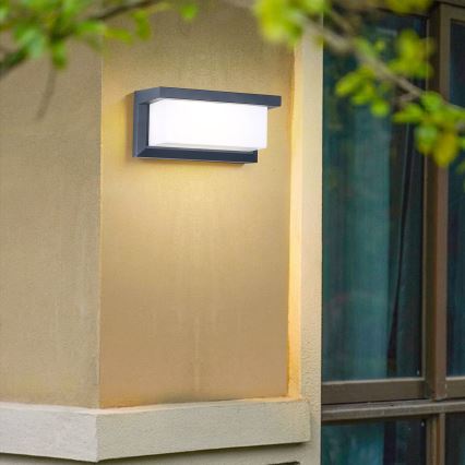 Brilagi - LED RGBW regulējams āra sienas gaismeklis BRICKY 1xE27/9W/230V 2700-6500K antracīts IP54