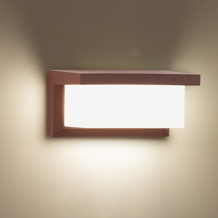 Brilagi - LED RGBW regulējams āra sienas gaismeklis BRICKY 1xE27/9W/230V 2700-6500K IP54 brūns
