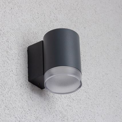 Brilagi - LED RGBW ar regulējamu spilgtumu āra sienas gaismeklis MATERA 1xGU10/4,8W/230V 3000K IP54 antracīts + tālvadības pults