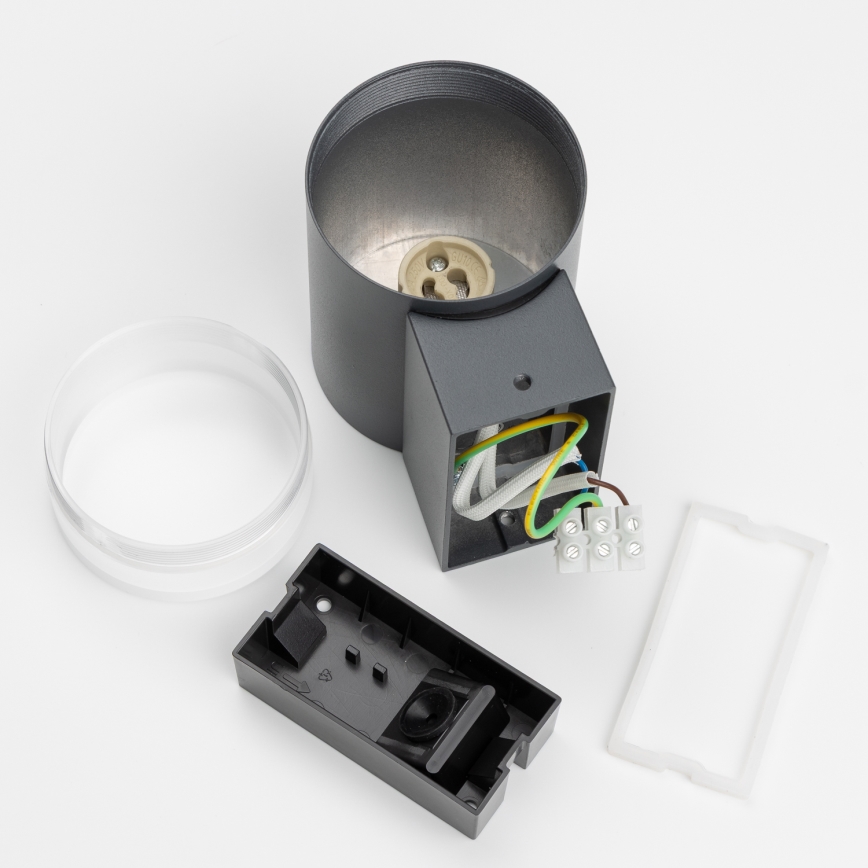 Brilagi - LED RGBW ar regulējamu spilgtumu āra sienas gaismeklis MATERA 1xGU10/4,8W/230V 3000K IP54 antracīts + tālvadības pults