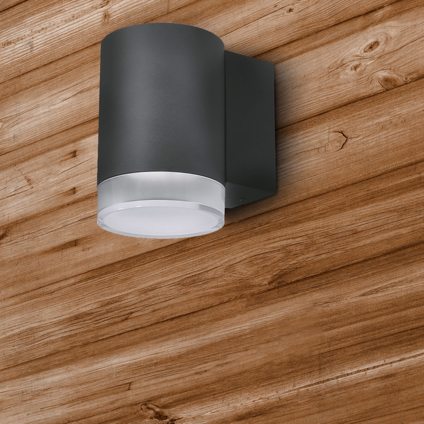 Brilagi - LED RGBW ar regulējamu spilgtumu āra sienas gaismeklis MATERA 1xGU10/4,8W/230V 3000K IP54 antracīts + tālvadības pults