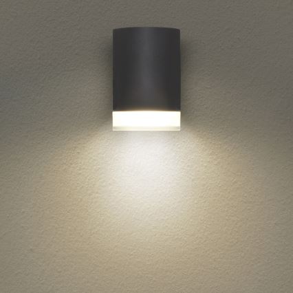Brilagi - LED RGBW ar regulējamu spilgtumu āra sienas gaismeklis MATERA 1xGU10/4,8W/230V 3000K IP54 antracīts + tālvadības pults