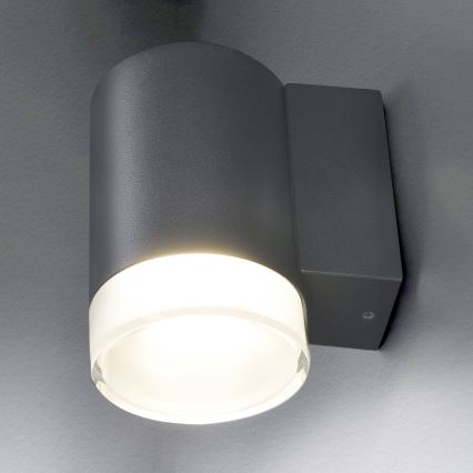 Brilagi - LED RGBW ar regulējamu spilgtumu āra sienas gaismeklis MATERA 1xGU10/4,8W/230V 3000K IP54 antracīts + tālvadības pults