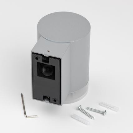 Brilagi - LED RGBW ar regulējamu spilgtumu āra sienas gaismeklis MATERA 1xGU10/4,8W/230V 3000K IP54 pelēks + ar tālvadības pulti