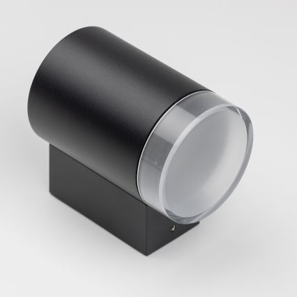 Brilagi - LED RGBW aptumšojams āra sienas gaismeklis MATERA 1xGU10/6W/230V 3000K IP54 melns + ar tālvadības pulti