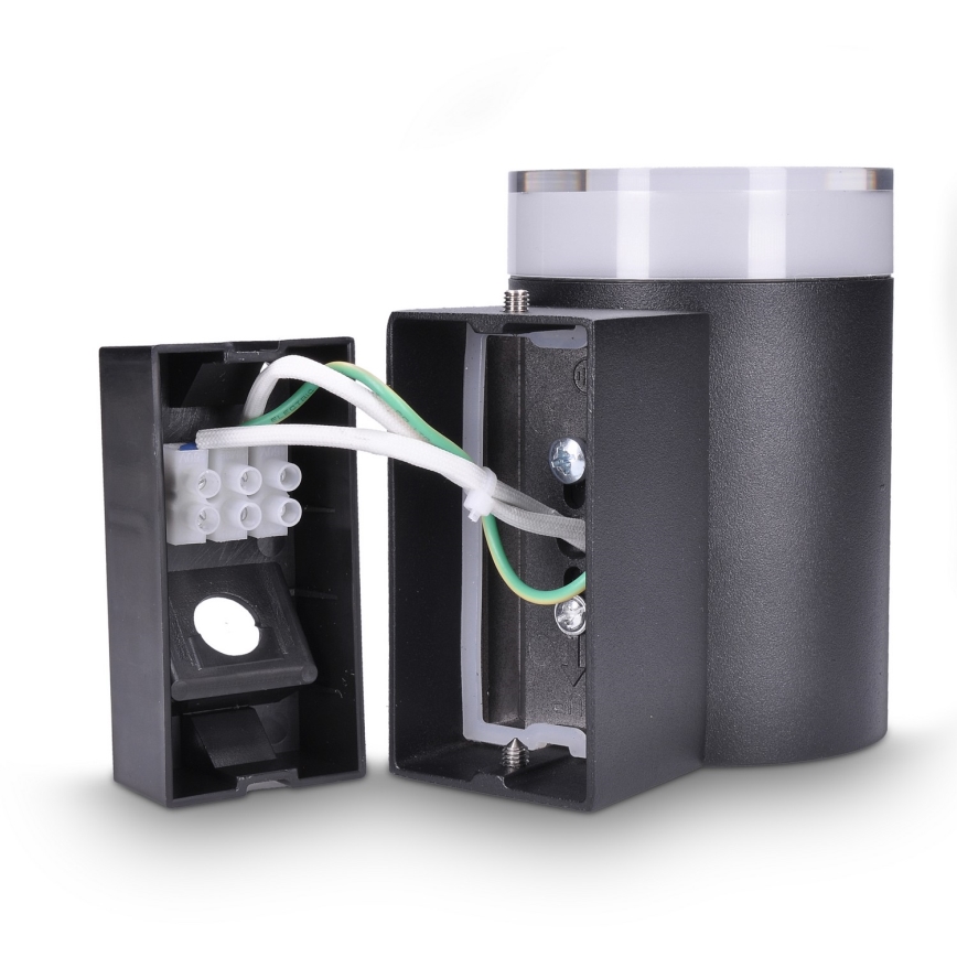 Brilagi - LED RGBW aptumšojams āra sienas gaismeklis MATERA 1xGU10/6W/230V 3000K IP54 melns + ar tālvadības pulti