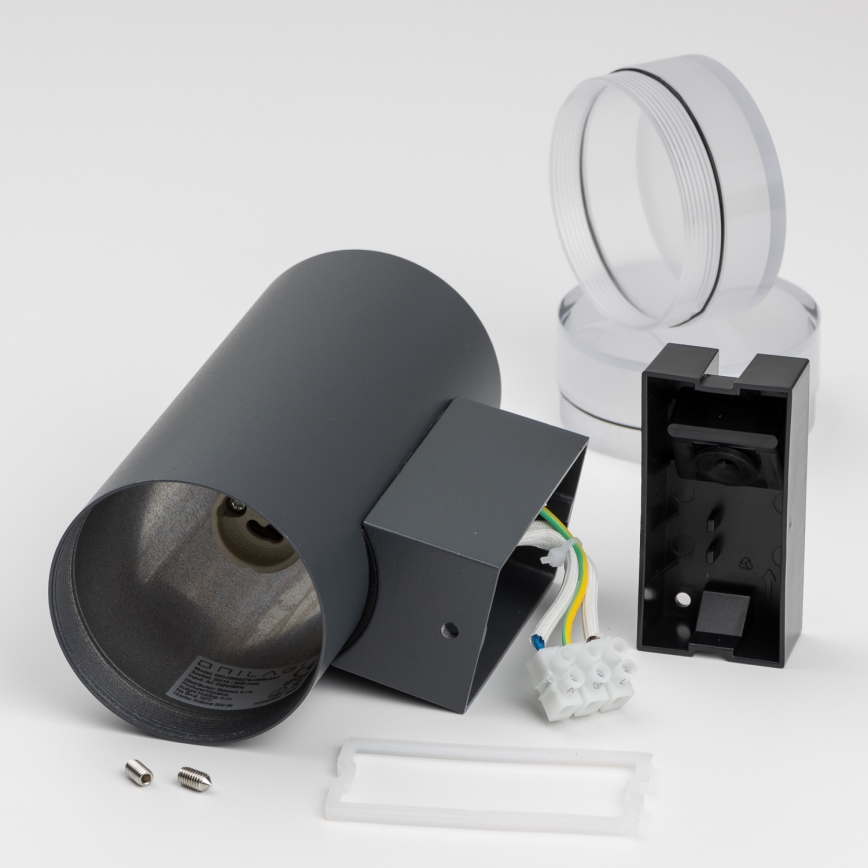 Brilagi - LED RGBW ar regulējamu spilgtumu āra sienas gaismeklis MATERA 2xGU10/4,8W/230V 3000K IP54 antracīts + tālvadība