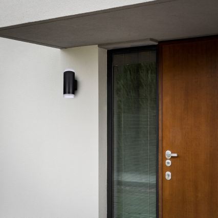 Brilagi - LED RGBW regulējams āra sienas gaismeklis MATERA 2xGU10/4,8W/230V 3000K IP54 melns + tālvadības pults