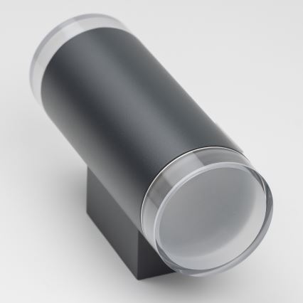 Brilagi - LED RGBW ar regulējamu spilgtumu āra sienas gaismeklis MATERA 2xGU10/6W/230V 3000K IP54 antracīts + tālvadība