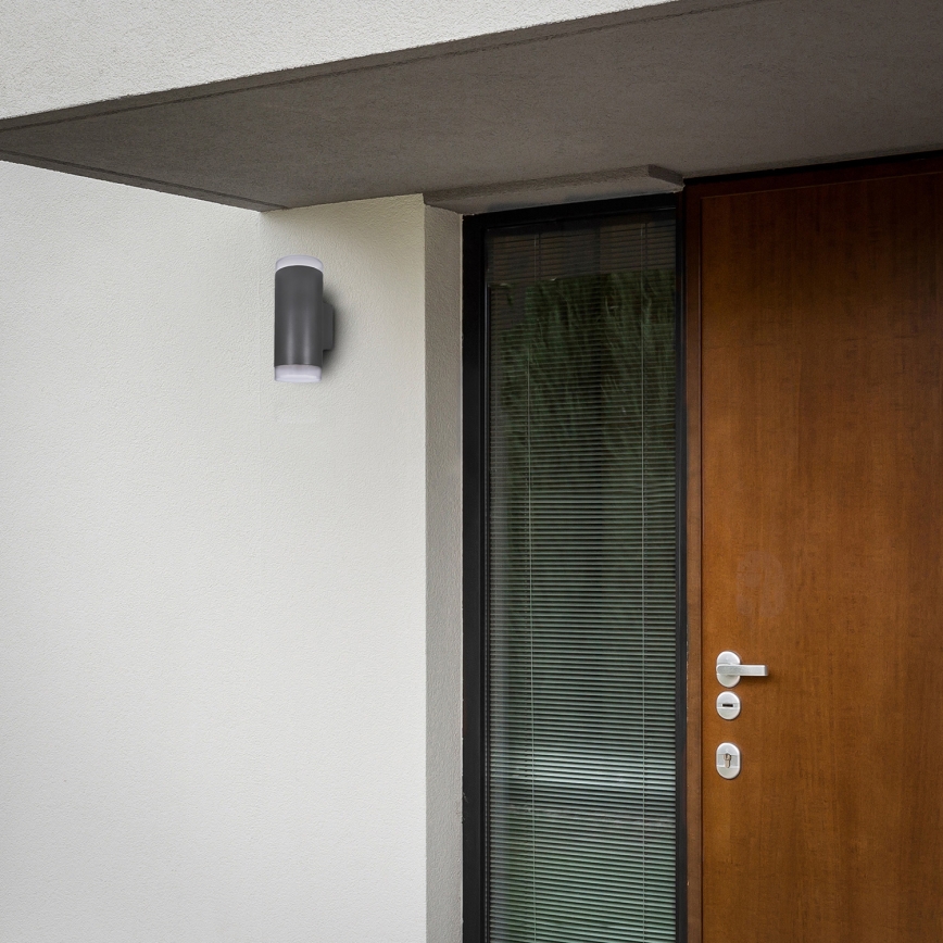 Brilagi - LED RGBW ar regulējamu spilgtumu āra sienas gaismeklis MATERA 2xGU10/6W/230V 3000K IP54 antracīts + tālvadība