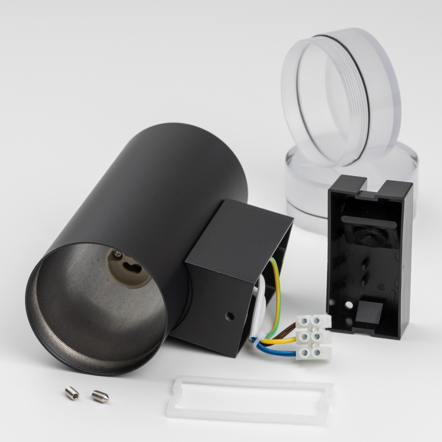 Brilagi - LED RGBW regulējams āra sienas gaismeklis MATERA 2xGU10/6W/230V 3000K IP54 melns + tālvadības pults