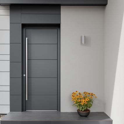 Brilagi - LED RGBW dimējams āra sienas gaismeklis MATERA 2xGU10/6W/230V 3000K IP54 pelēks + tālvadības pults