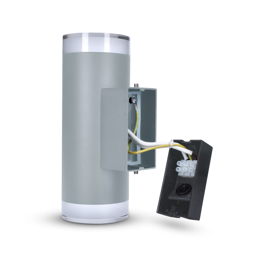 Brilagi - LED RGBW dimējams āra sienas gaismeklis MATERA 2xGU10/6W/230V 3000K IP54 pelēks + tālvadības pults