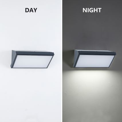 Brilagi - LED RGBW dimējams āra sienas gaismeklis TRIANGLE 1xE27/9W/230V 2700-6500K IP65 antracīts