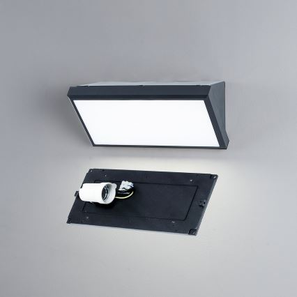 Brilagi - LED RGBW dimējams āra sienas gaismeklis TRIANGLE 1xE27/9W/230V 2700-6500K IP65 antracīts