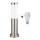 Brilagi - LED RGBW dimējama āra lampa 1xE27/9W/230V 2700-6500K IP44 40 cm matēts hroms