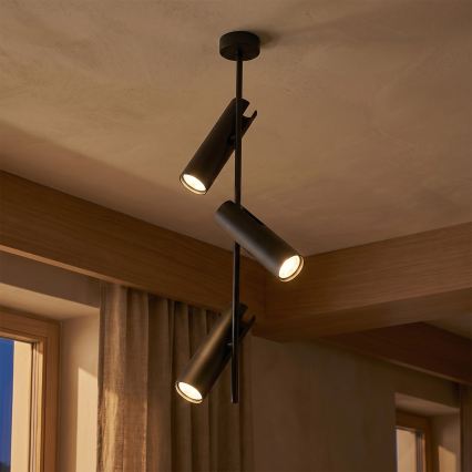 BRILAGI - LED RGBW ar regulējamu spilgtumu lustra uz stieņa BRANCH 3xGU10/6,5W/230V 2700-6500K melna