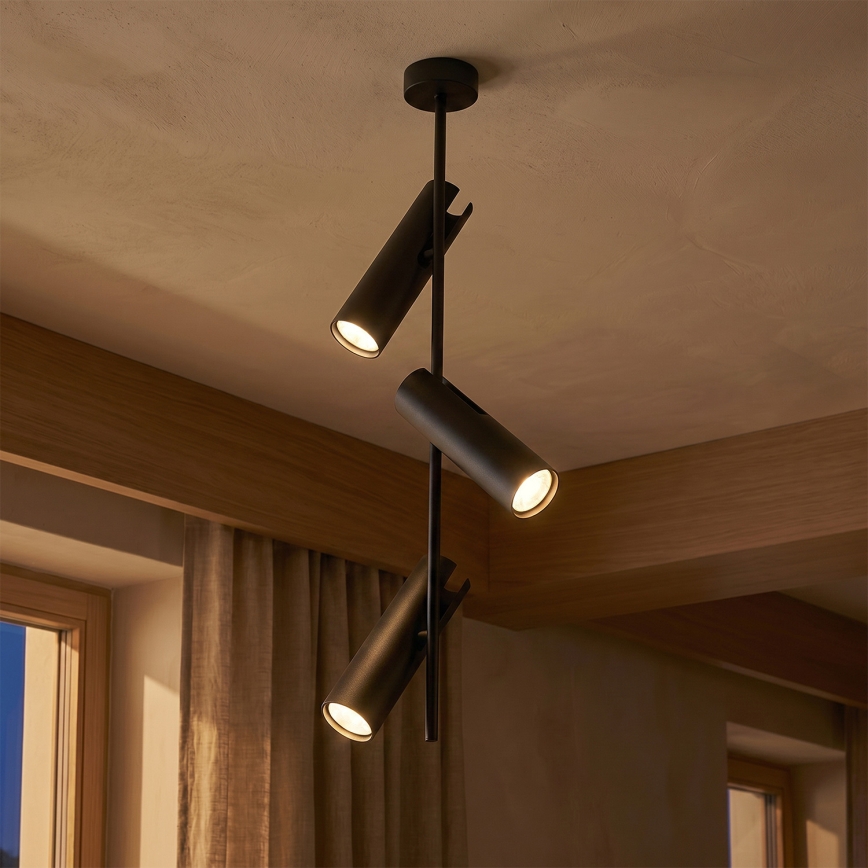 BRILAGI - LED RGBW ar regulējamu spilgtumu lustra uz stieņa BRANCH 3xGU10/6,5W/230V 2700-6500K melna