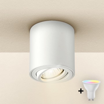 Brilagi - LED RGBW dimējamais punktveida gaismeklis MIA 1xGU10/30W/230V 3000K Wi-Fi 84x80 mm balts