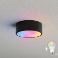 BRILAGI - LED RGBW dimējams griestu gaismeklis CLARE 1xE27/12W/230V 2700-6500K Ø 20 cm Wi-Fi, melns