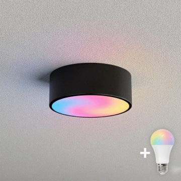 BRILAGI - LED RGBW dimējams griestu gaismeklis CLARE 1xE27/12W/230V 2700-6500K Ø 20 cm Wi-Fi, melns