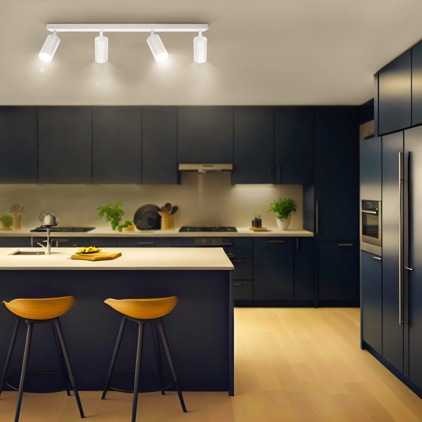 Brilagi - LED RGBW dimējams spot gaismeklis SELE 4xGU10/4,8W/230V 3000K balts + tālvadības pults