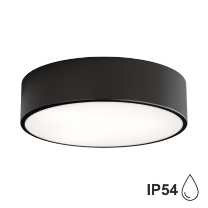 BRILAGI - LED RGBW regulējama vannas istabas griestu lampa CLARE 2xE27/12W/230V 2700-6500K Ø 30 cm IP54 melna
