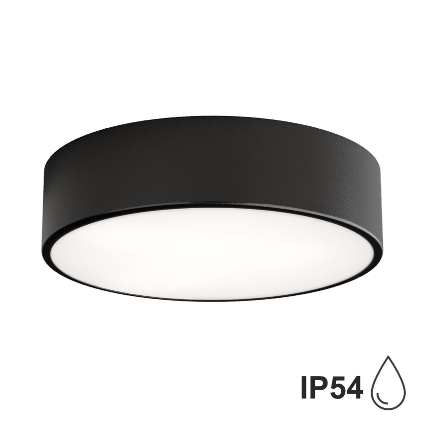BRILAGI - LED RGBW regulējama vannas istabas griestu lampa CLARE 2xE27/12W/230V 2700-6500K Ø 30 cm IP54 melna