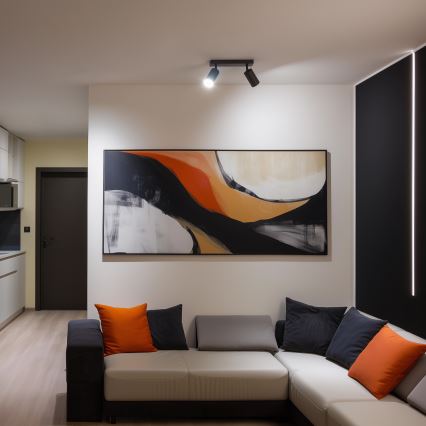 Brilagi - LED RGBW regulējams punktveida gaismeklis SELE 2xGU10/4,8W/230V 3000K antracīts + tālvadības pults