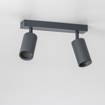 Brilagi - LED RGBW regulējams punktveida gaismeklis SELE 2xGU10/4,8W/230V 3000K antracīts + tālvadības pults