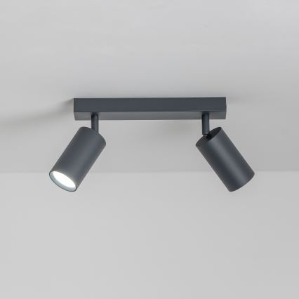 Brilagi - LED RGBW regulējams punktveida gaismeklis SELE 2xGU10/4,8W/230V 3000K antracīts + tālvadības pults